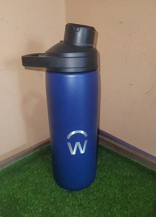 Термопляшка wanderskye 360° travel bottle (синя, нова)