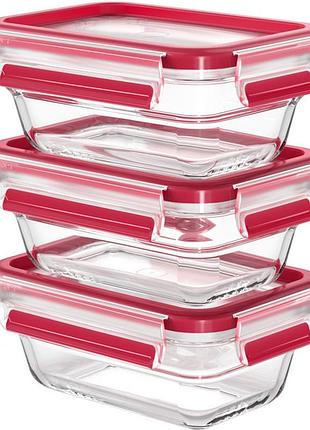Набор контейнеров пищевых tefal master seal n1051110 3 предмета