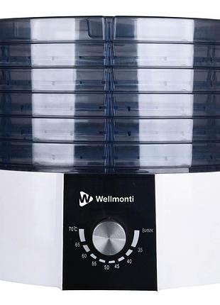 Сушилка для овощей и фруктов wellmonti mt-1011 520 вт белая