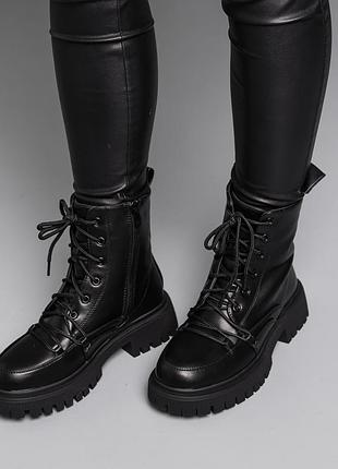 Черевики жіночі зимові fashion echo 3889 37 розмір 24 см чорний