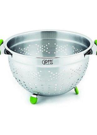 Дуршлаг gipfel vega gp-1371 16х11 см серебристый