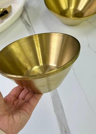 Салатник olens золотая радость 102-1301 23 см 1500 мл золотистый