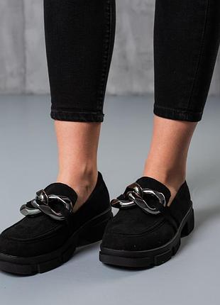 Броги женские fashion saint 3762 38 размер 24 см черный