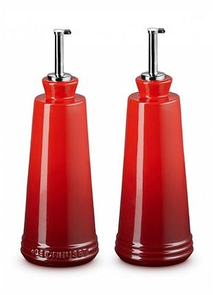 Емкость для масла и уксуса le creuset oil & vinegar set cerise 80842300600003 14х6 см красная