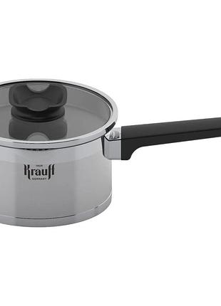 Ківш із кришкою krauff elegance 26-247-027 2 л 16 см сріблястий