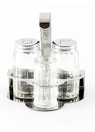 Набор для специй gipfel gp-5369 4 предмета серебристый