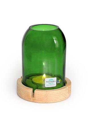 Подсвечник mazhura mz730659 11 см зелный