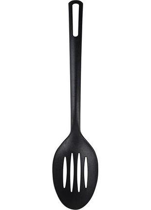Ложка с прорезями bravo chef bc-5107/2 30.3 см черная