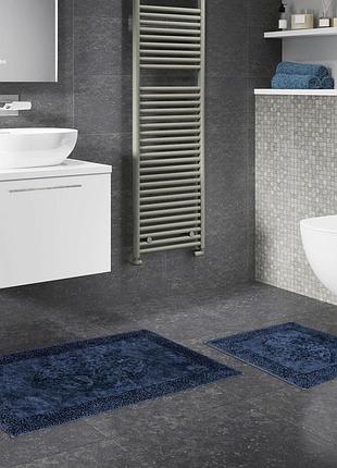 Набор ковриков для ванной arya tiffany ar-a107214-dark-blue 2 предмета синий