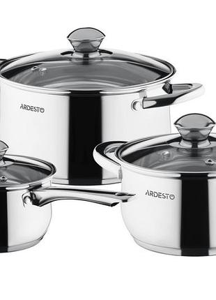 Набор посуды ardesto gemini gourmet ar-1906-ps 6 предметов