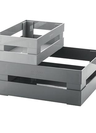 Набір скриньок для зберігання guzzini tidy & store 169500177 2 предмета сірі