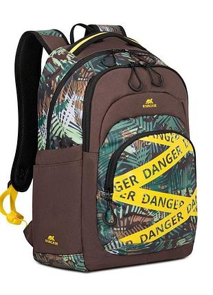 Рюкзак міський rivacase 5461 jungle 30 л коричневий