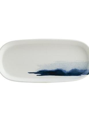Тарелка десертная овальная bonna blue wave blwhyg21ov 21 см