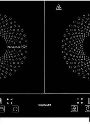 Электроплита индукционная sencor scp4001bk 3400 вт черная