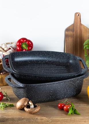 Гусятниця з кришкою edenberg eb-4607 32x21x10.6 см 5,1 л