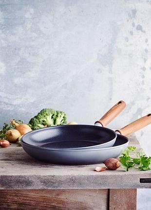 Набор сковородок с лопаткой greenpan mayflower pro cc004783-001 20-24 см 2 предмета серый