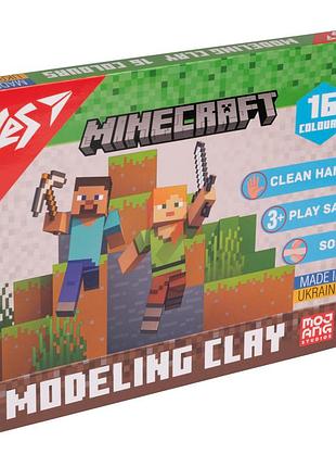 Пластилін yes minecraft 540674 16 кольорів 320 г