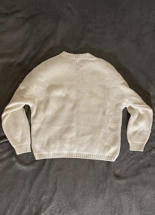 Білий светр h&m 2