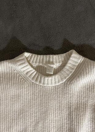 Білий светр h&m 3