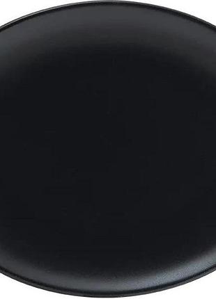 Тарелка обеденная овальная bonna notte notmov25ov 25 см черная