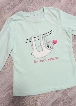 Флисовая пижамная кофточка в размере s