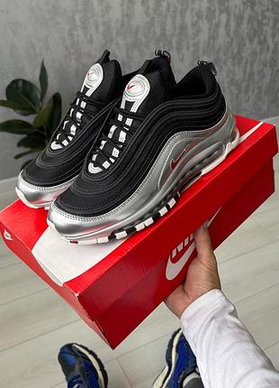 Nike air max 97 qs black silver 9