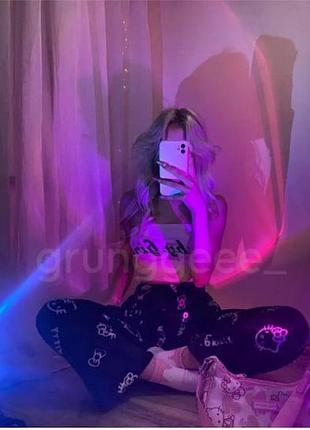 ✨ плюшевые штаны пижамные с уникальными принтами - для девчак, любящих стильный уют