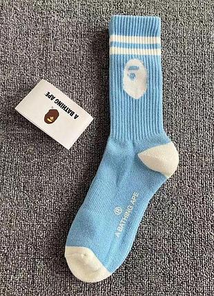 Мужские носки a bathing ape (41-44) bape голубые
