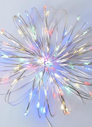 Электрическая гирлянда yes нить 975037 10 м 100 led мультиколор