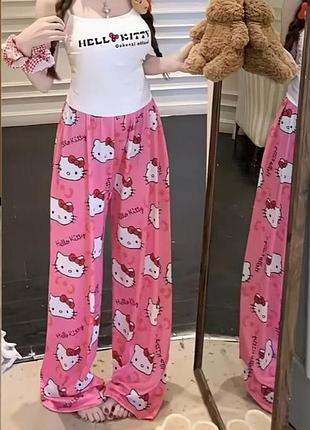 Домашние штаны hello kitty 🌸 тепло, комфорт и стиль в одном