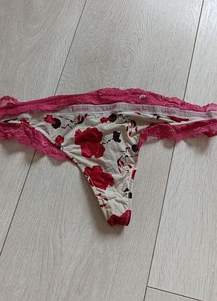 Трусики ажурні стрінги мереживні бікіні кружевні танга calvin klein m м 10 38 46