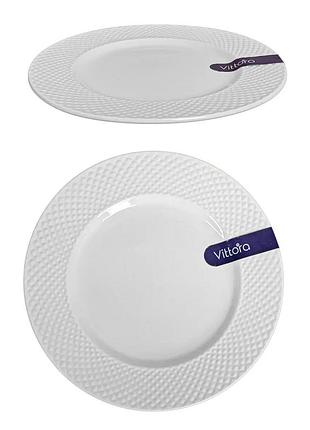 Тарілка десертна vittora мадонна vt-p-1190ma 19 см біла