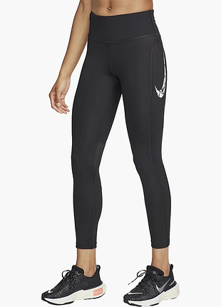 Легінси жіночі nike fast mid-rise 7/8 running