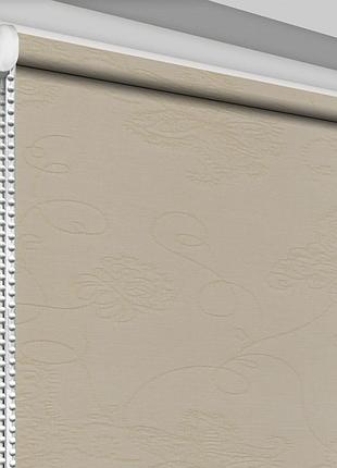 Рулонная штора rolets кинга 1-404-1250 125x170 см открытого типа темно-бежевая