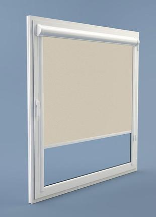 Рулонная штора rolets роял 2-800-2100 210x170 см закрытого типа ваниль