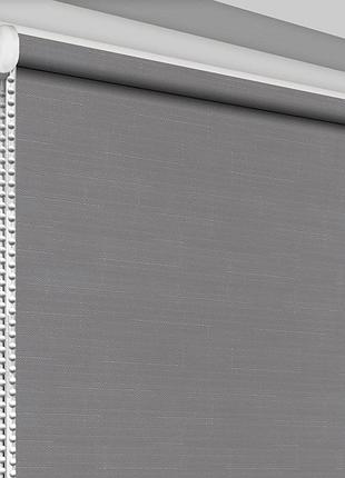 Рулонная штора rolets лён 1-2142-625 62.5x170 см открытого типа серая