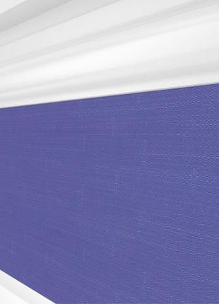 Рулонная штора rolets лён 2-874-1300 130x170 см закрытого типа синяя
