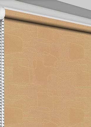 Рулонная штора rolets топаз 1-2071-1300 130x170 см открытого типа персиковая