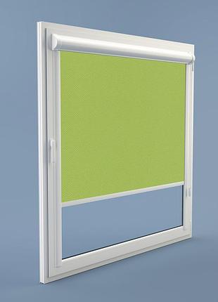 Рулонная штора rolets роял 2-807-575 57.5x170 см закрытого типа салатовая