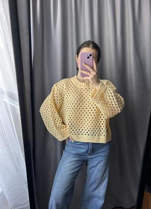 Жіночий оригінальний оверсайз светр h&m
