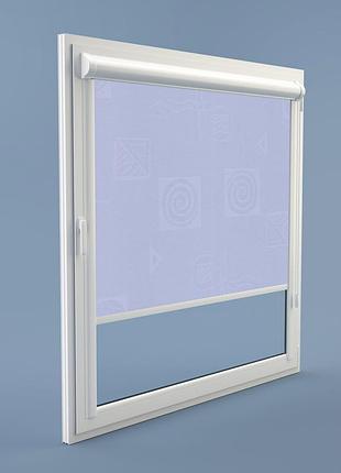 Рулонная штора rolets икеа 2-1802-350 35x170 см закрытого типа голубая