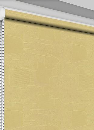 Рулонная штора rolets топаз 1-2057-1700 170x170 см открытого типа золотистая