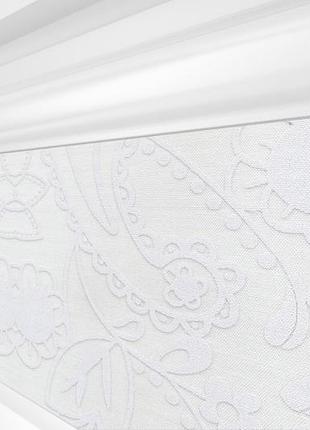 Рулонная штора rolets цветы 2-3050-1300 130x170 см закрытого типа белая