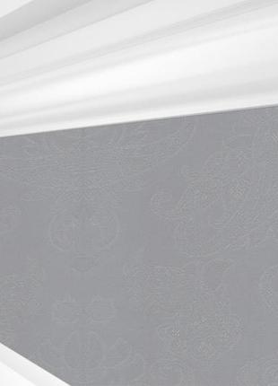 Рулонная штора rolets арабеска 2-2082-850 85x170 см закрытого типа серебристая