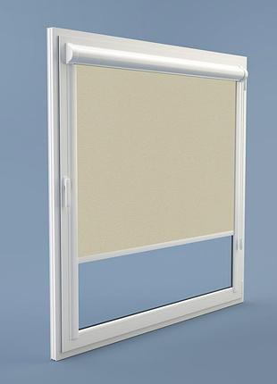 Рулонная штора rolets роял 2-1885-1500 150x170 см закрытого типа песочная