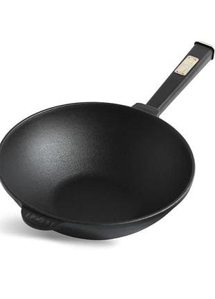 Сковорода вок brizoll optimа black w26hp1 26х8 см черная