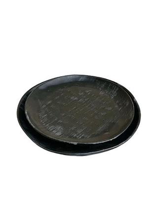 Тарелка десертная декор керамика total graphite plus тгп-210 21 см