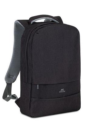 Рюкзак городской rivacase 7562 black 12х30.5х46 см черный