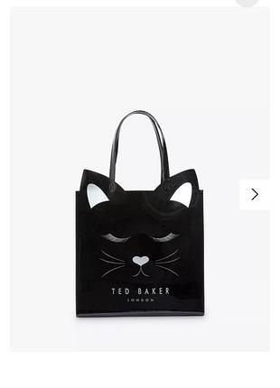 Новий шопер сумка ted baker з принтом кота оригінл