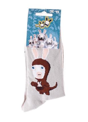 Носки lapins cretins lapin en costume kangourou серый дит 35 - 41
